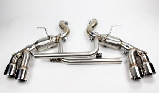 Mishimoto 2016+ Chevrolet Camaro SS Quad-Tip Pro Axle-Back Exhaust w/ Polished Tips - Mammoth Racing -