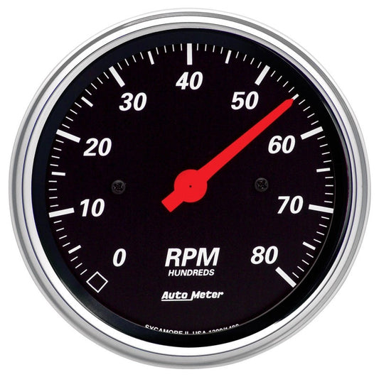 Autometer Designer Black 3-3/8in Electrical 8k RPM In-Dash Tachometer - My Store