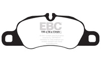 EBC 09-12 Porsche 911 (997) (Cast Iron Rotor only) 3.6 Carrera 2 Yellowstuff Front Brake Pads - My Store