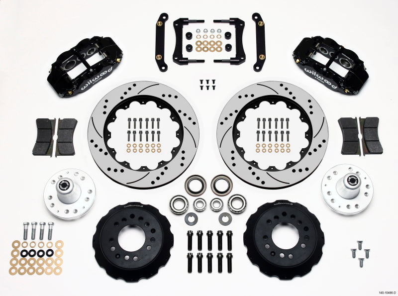 Wilwood Narrow Superlite 6R Front Hub Kit 14.00in Drilled 70-78 Camaro - Mammoth Racing -