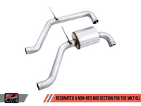 AWE Tuning 18-21 Volkswagen Jetta GLI Mk7 Non-Resonated Exhaust Conversion Kit - Mammoth Racing -