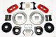 Wilwood Aero4 Rear P-Brake Kit 14.00in Red Chevy 12 Bolt-Spec 3.15in Brng - Mammoth Racing -