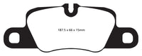 EBC 12-15 Porsche 911 (991) (Cast Iron Rotor only) 3.8 Carrera S Redstuff Rear Brake Pads - My Store