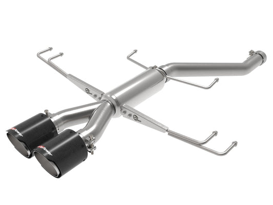 aFe Takeda 2.5in 304SS Axle-Back Exhaust System 17-19 Honda Civic Type R L4-2.0L (t) - Mammoth Racing -