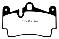 EBC 04-07 Porsche Cayenne 3.2 Redstuff Rear Brake Pads - My Store