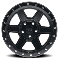 Dirty Life 9315 Compound 17x9 / 6x139.7 BP / -38mm Offset / 106mm Hub Matte Black Wheel - Mammoth Racing -