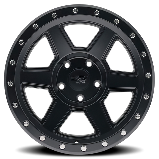 Dirty Life 9315 Compound 17x9 / 5x139.7 BP / -12mm Offset / 108mm Hub Matte Black Wheel - Mammoth Racing -