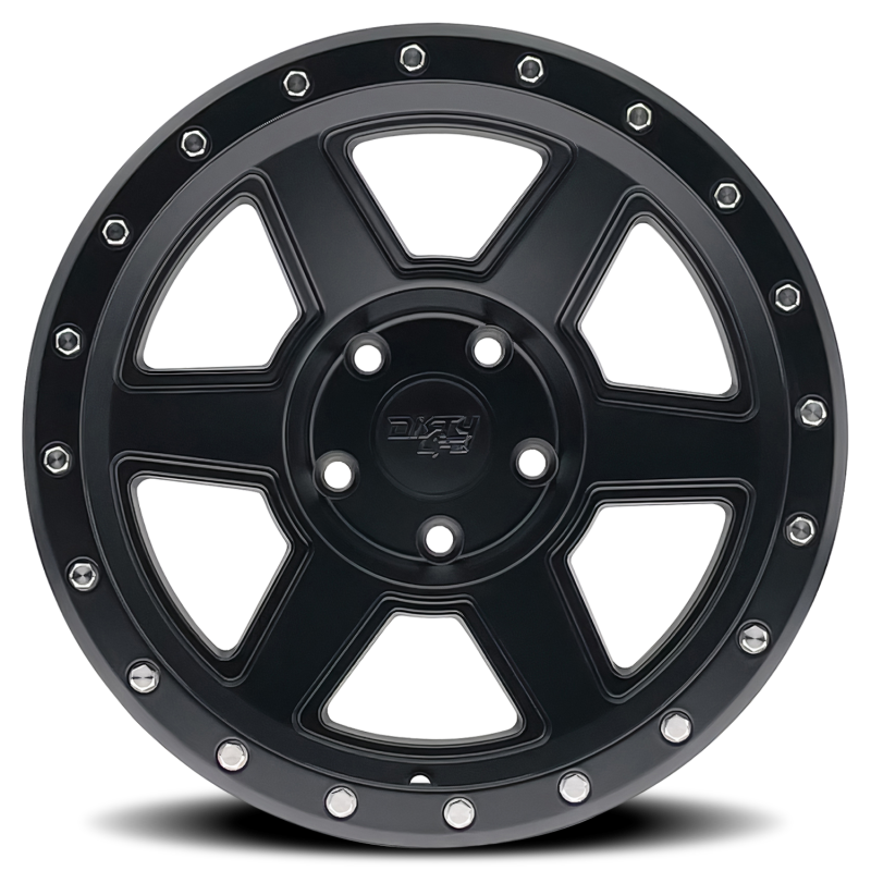 Dirty Life 9315 Compound 17x9 / 5x127 BP / -38mm Offset / 78.1mm Hub Matte Black Wheel - Mammoth Racing -