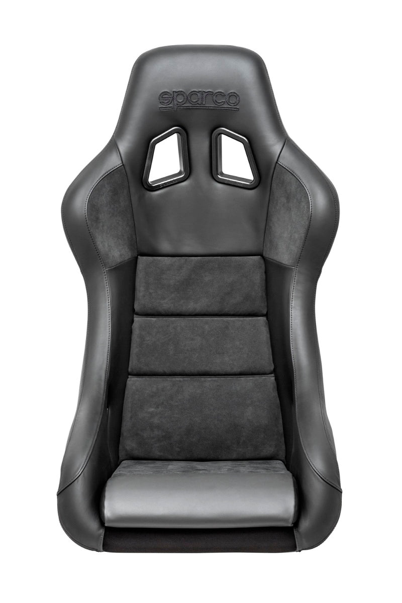 Sparco Seat QRT Performance Leather/Alcantara Black (Must Use Side Mount 600QRT) - My Store
