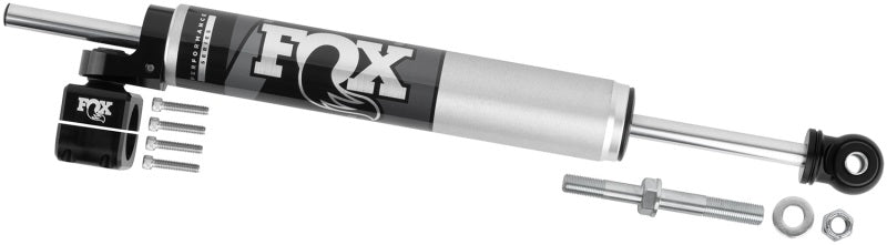 Fox 2007+ Jeep JK 8.2in 2.0 Tie Rod Clamp Steering Stabilizer - Mammoth Racing -