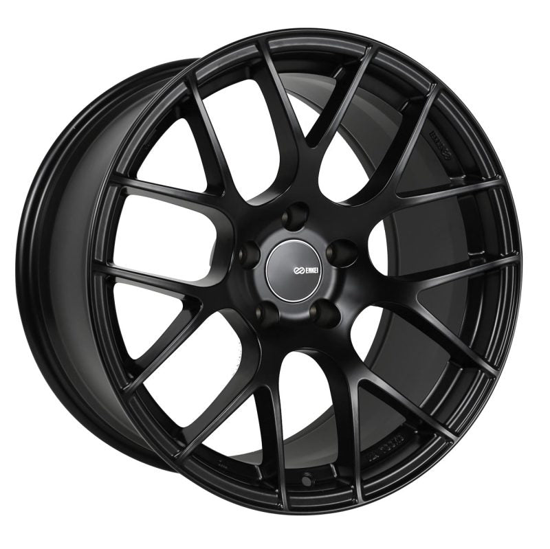 Enkei Raijin 19x9.5 35mm Offset 5x120 Bolt Pattern 72.6 Hub Bore Black Wheel - Mammoth Racing -
