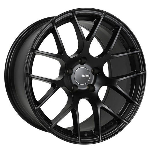 Enkei Raijin 19x9.5 35mm Offset 5x120 Bolt Pattern 72.6 Hub Bore Black Wheel - Mammoth Racing -
