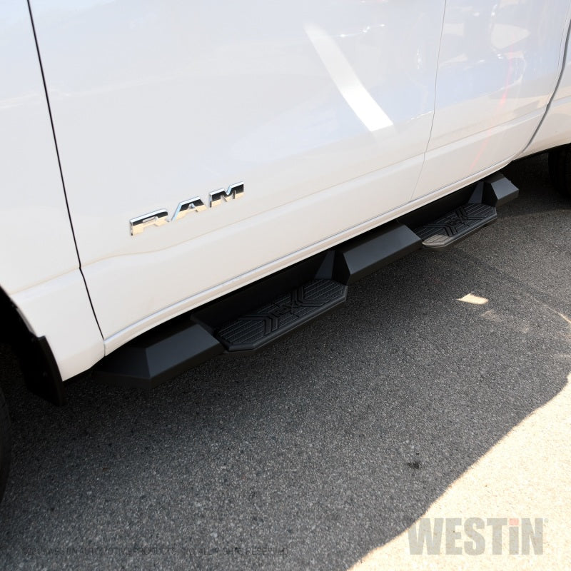 Westin/HDX 19-21 Ram 1500 Quad Cab (Excl. Classic) Xtreme Nerf Step Bars - Textured Black - Mammoth Racing -