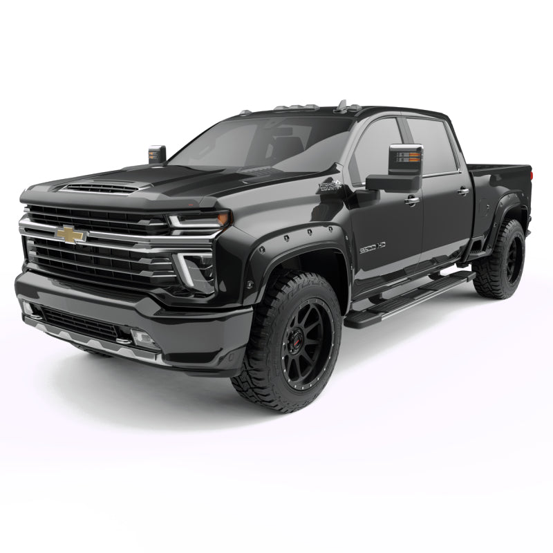 EGR 20-23 Chevrolet Silverado 2500Hd/3500Hd Traditional Bolt-On Look Fender Flares Black Set Of 4 - Mammoth Racing -