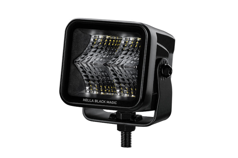 Hella Universal Black Magic 2.7in L.e.d. Cube Kit - Flood Beam - Mammoth Racing -