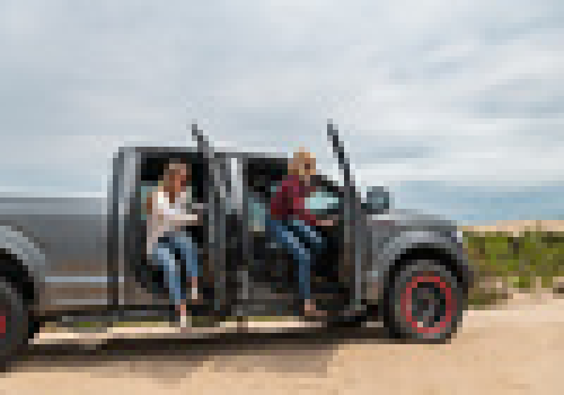 N-Fab Nerf Step 04-08 Ford F-150/Lobo Extended Cab 8ft Bed - Bed Access - Tex. Black - 3in - Mammoth Racing -