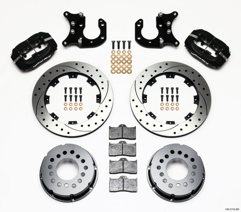 Wilwood Forged Dynalite P/S Rear Kit Drilled Rotor Big Ford 2.36in Offset - My Store