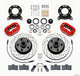 Wilwood Forged Dynalite-M Front Kit 11.30in 1 PC Rotor&Hub Drill-Red 1970-1973 Mustang Disc & Drum - My Store