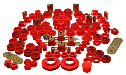 Energy Suspension 97-06 Jeep Wrangler TJ Red Hyper-Flex Master Bushing Set - My Store