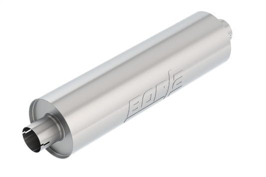Borla Heavy Duty (Truck) 2.75in Center-Center 24in x 6.75in Round (Notched) Specialty Muffler - Mammoth Racing -