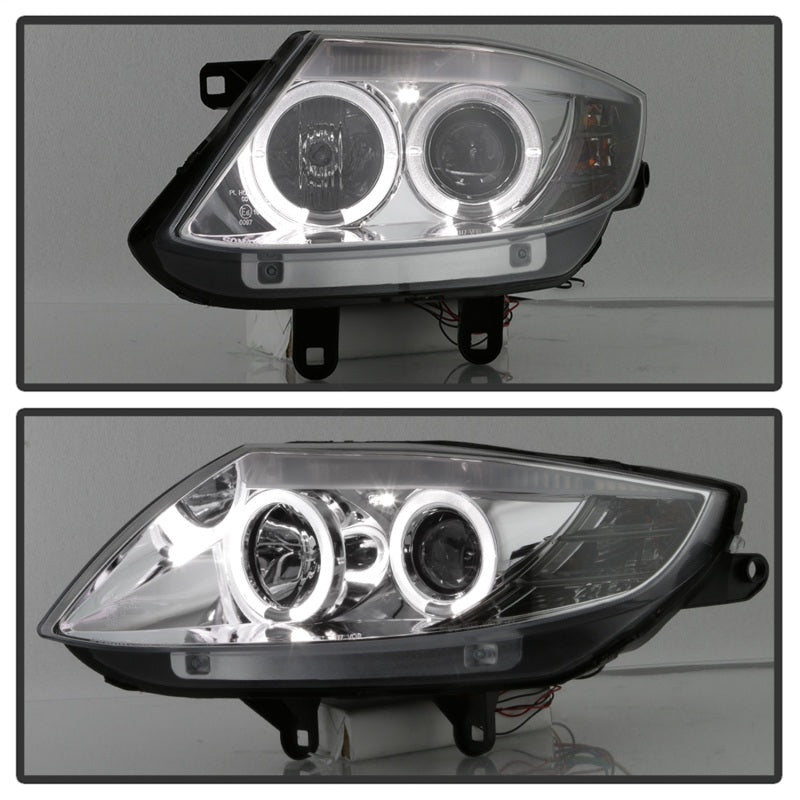 Spyder BMW Z4 03-08 Projector Headlights Halogen Model Only - LED Halo Black PRO-YD-BMWZ403-HL-BK - Mammoth Racing -