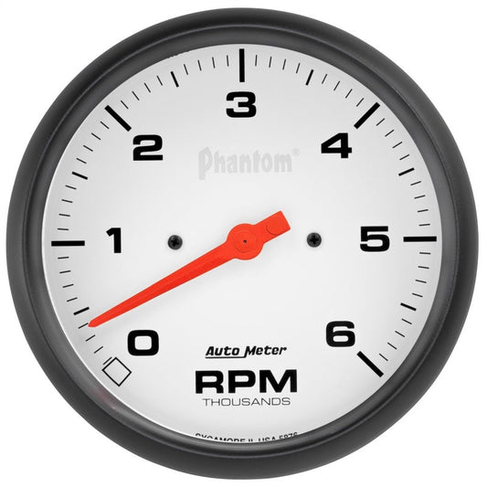 AutoMeter Phantom 5in. 0-6k RPM In-Dash Tachometer Gauge - My Store