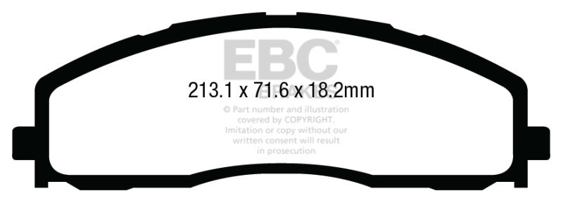 EBC 13+ Ford F250 (inc Super Duty) 6.2 (2WD) Yellowstuff Front Brake Pads - My Store