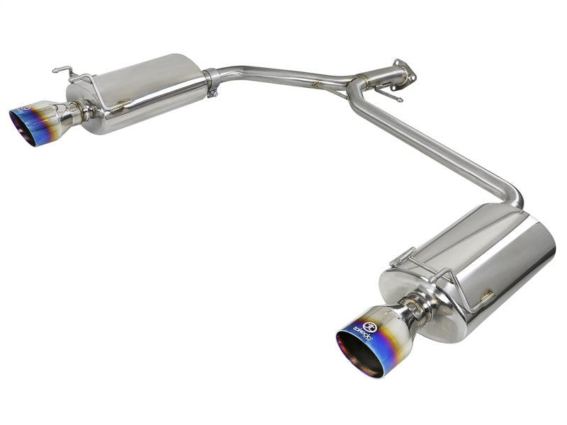 aFe Takeda 2.25-1.75in 304 SS Axle-Back Exh w/Blue Flame Tips 13-17 Honda Accord Sport Sedan I4-2.4L - Mammoth Racing -