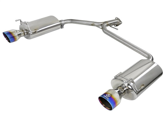 aFe Takeda 2.25-1.75in 304 SS Axle-Back Exh w/Blue Flame Tips 13-17 Honda Accord Sport Sedan I4-2.4L - Mammoth Racing -
