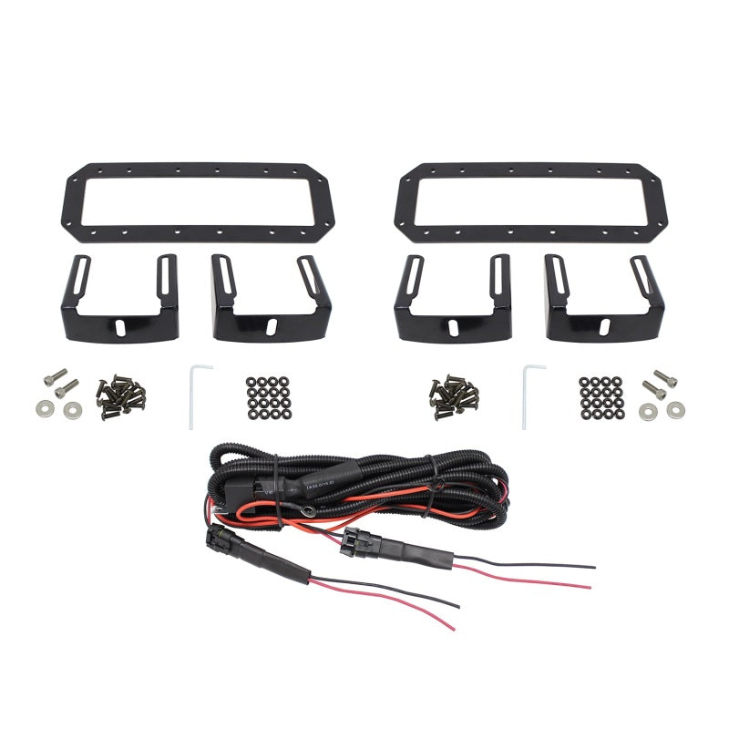 Westin HDX Flush Mount B-FORCE LED Light Kit (Set of 2) w/wiring harness - Black - Mammoth Racing -