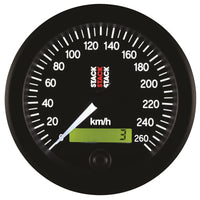 Autometer Stack 88mm 0-260 Km/h Electronic Speedometer - Black - My Store