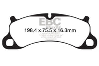 EBC 12-15 Porsche 911 (991) (Cast Iron Rotor only) 3.8 Carrera S Redstuff Front Brake Pads - My Store