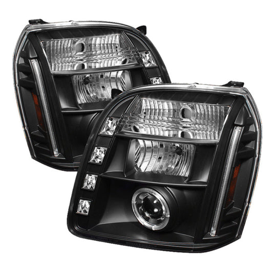 Spyder GMC Yukon 07-14/GMC Yukon Denali 07-14Projector Headlights LED Halo LED Blk PRO-YD-GY07-HL-BK - Mammoth Racing -