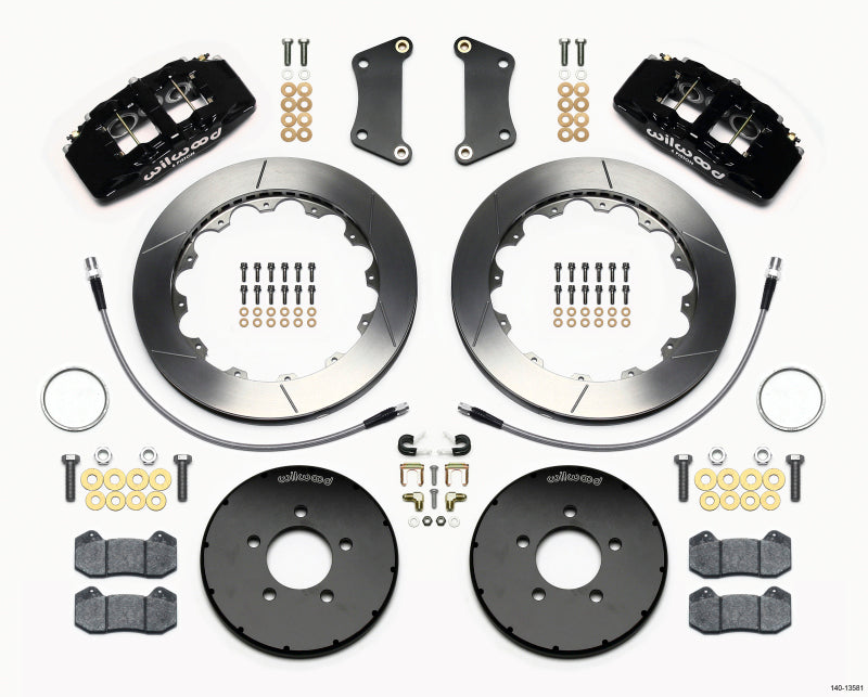 Wilwood Dynapro 6 Front Hat Kit 12.88in 2005-Up Mazda 3 w/ Lines - My Store