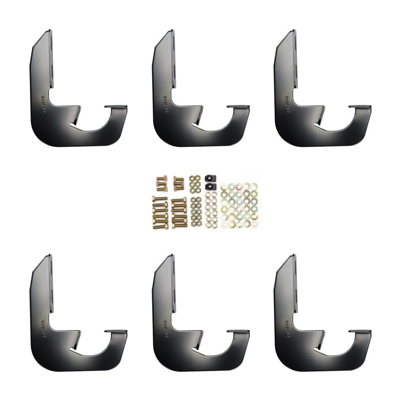 Westin 2014-2018 Chevrolet/GMC Silverado Sierra 1500 Dbl Crew Cab Running Board Mount Kit - Black - Mammoth Racing -