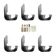 Westin 2014-2018 Chevrolet/GMC Silverado Sierra 1500 Dbl Crew Cab Running Board Mount Kit - Black - Mammoth Racing -