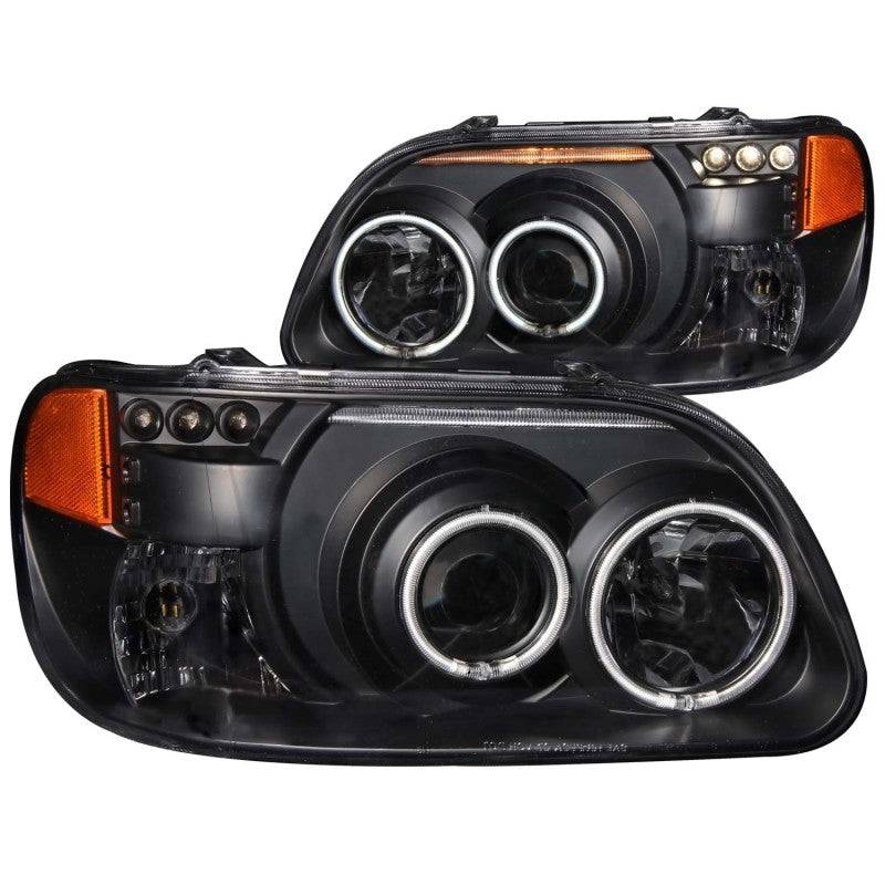 ANZO 1995-2001 Ford Explorer Projector Headlights w/ Halo Black 1 pc - My Store