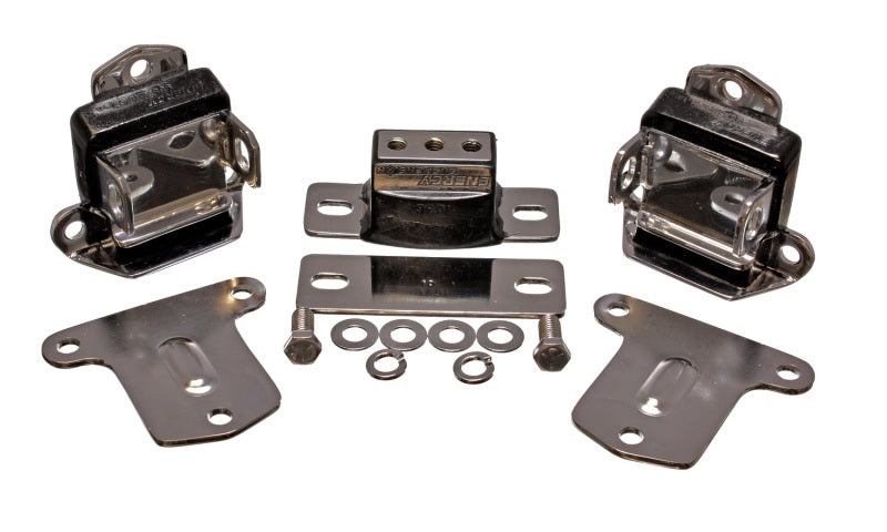 Energy Suspension 67-72 Chevrolet Camaro Black Motor and Transmision Mounts; Chrome Finish - Mammoth Racing -