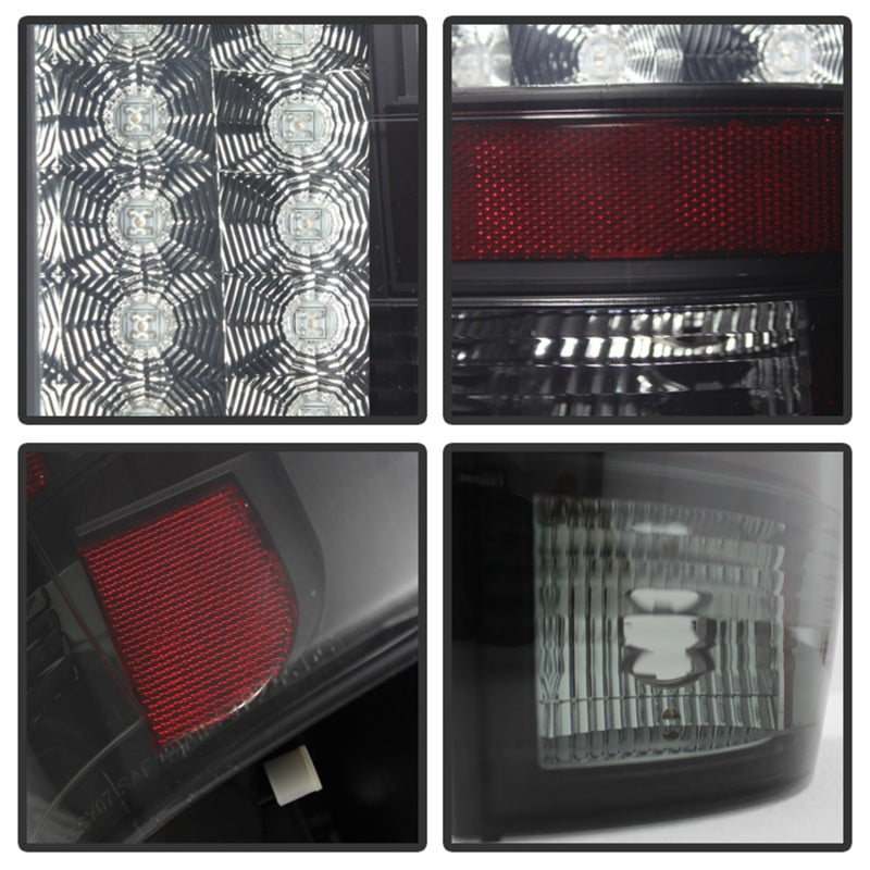 Spyder Chevy Suburban/GMC Yukon/Yukon Denali 07-14 LED Tail Lights Blk Smke ALT-YD-CSUB07-LED-BSM - Mammoth Racing -