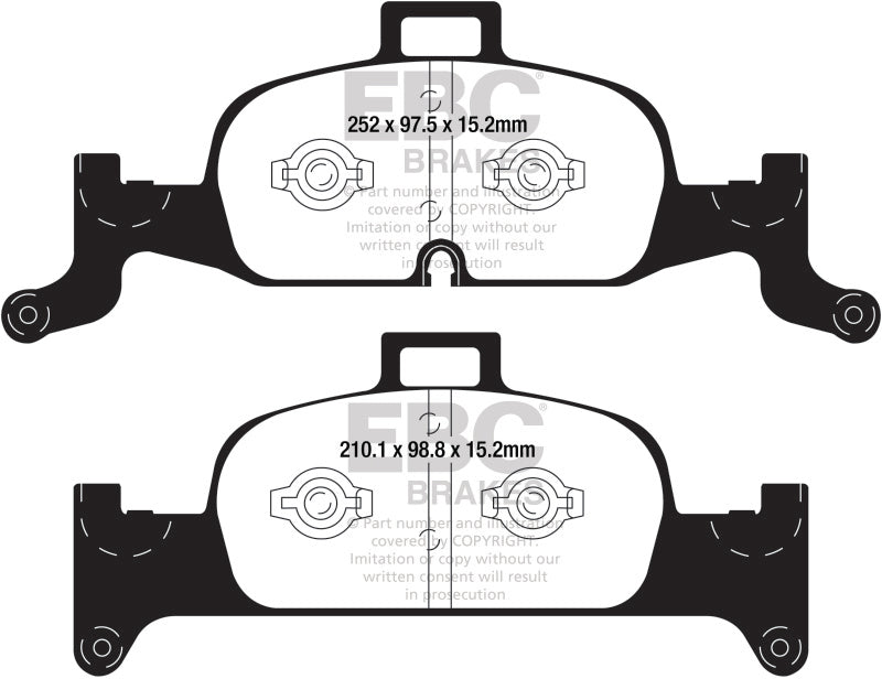 EBC 2018+ Audi A4 Allroad Quattro 2.0L Turbo Redstuff Front Brake Pads - My Store