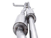 AWE Tuning 22-23 GMC Sierra 1500 AT4X 6.2L 0FG Catback Split Dual (Flat Bumper) - Chrome Silver Tips - My Store