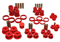 Energy Suspension 84-01 Jeep Cherokee/Wagoneer/Comanche Red Hyper-Flex Master Bushing Set - Mammoth Racing -