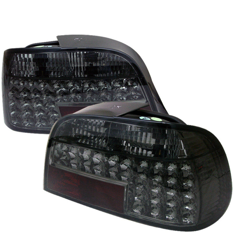 Spyder BMW E38 7-Series 95-01 LED Tail Lights Smoke ALT-YD-BE3895-LED-SM - Mammoth Racing -