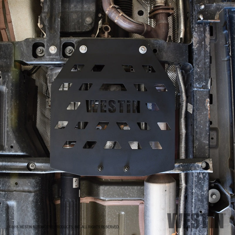 Westin/Snyper 18-21 Jeep Wrangler JL Transfer Case Skid Plate - Textured Black - Mammoth Racing -