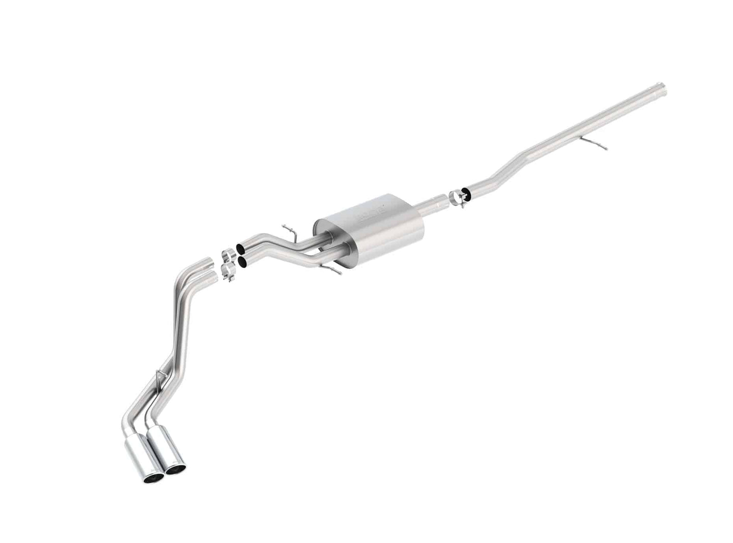 Borla 14 Silv/Sierra 1500 5.3L AT/MT Crew Cab STD Bed ATAK Cat-Back Exhaust - Mammoth Racing -