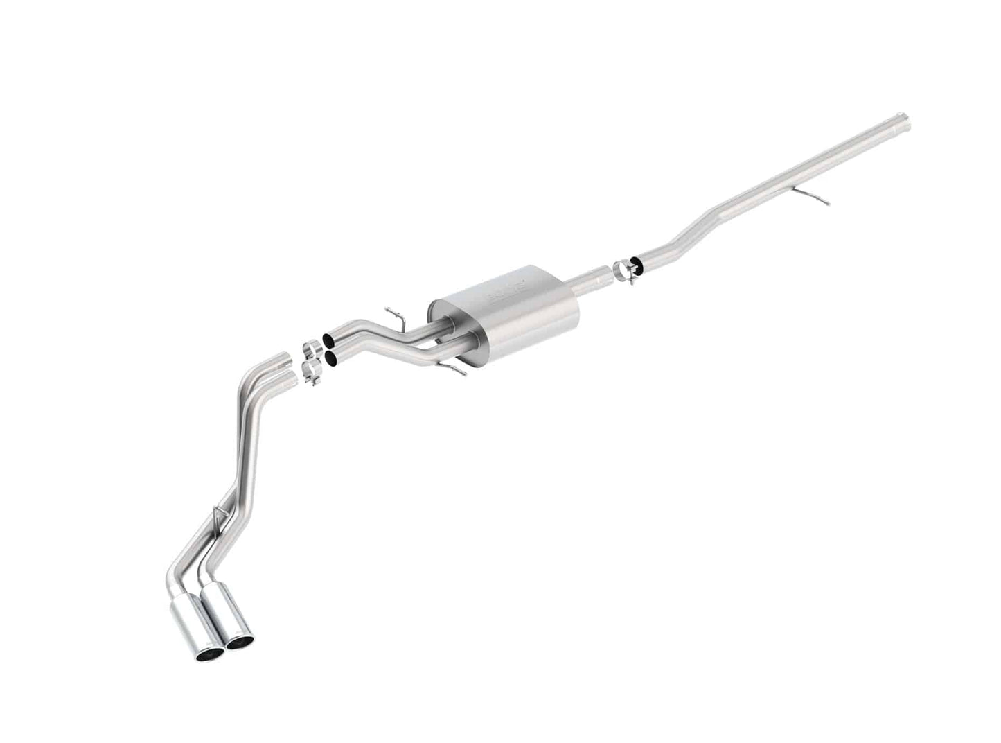 Borla 14 Silv/Sierra 1500 5.3L AT/MT Crew Cab STD Bed ATAK Cat-Back Exhaust - Mammoth Racing -