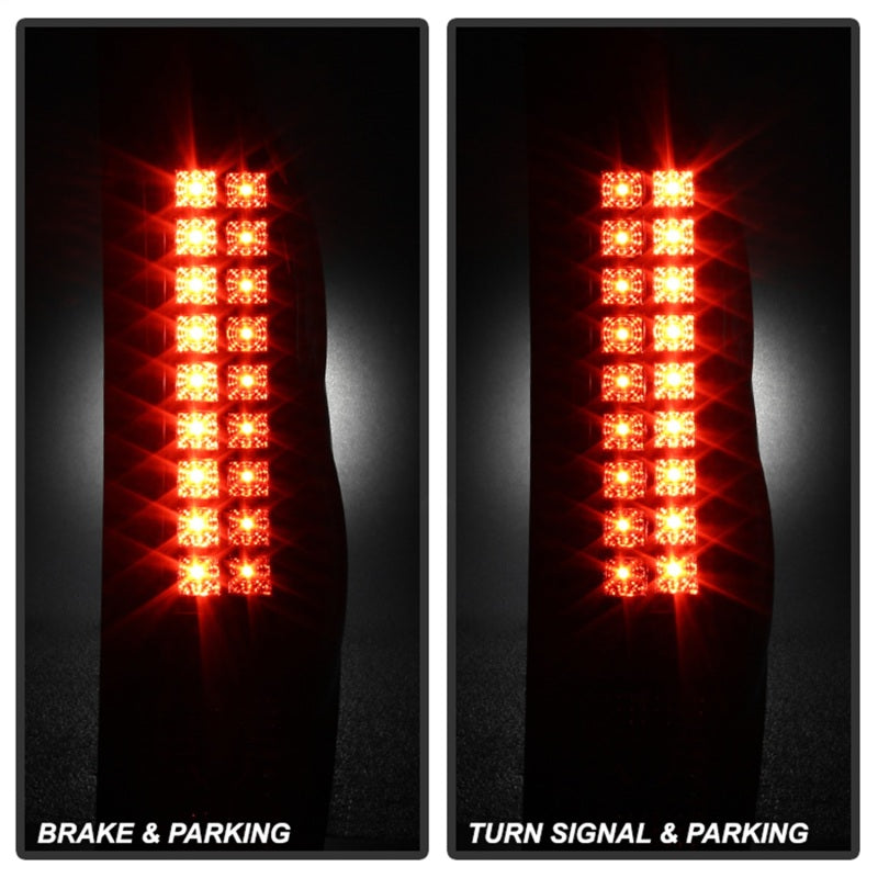 Spyder Chevy Avalanche 02-06 LED Tail Lights Black ALT-YD-CAV02-LED-BK - Mammoth Racing -