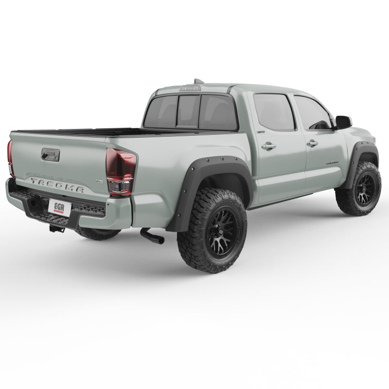 EGR 16+ Toyota Tacoma w/Mudflap Bolt-On Look Fender Flares - Set - Mammoth Racing -