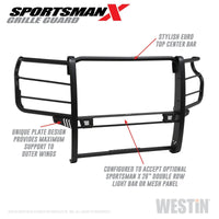 Westin 2020 Chevy Silverado 2500/3500 Sportsman X Grille Guard - Textured Black - Mammoth Racing -