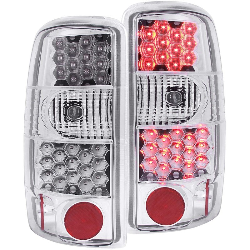 ANZO 2000-2006 Chevrolet Suburban LED Taillights Chrome - Mammoth Racing -
